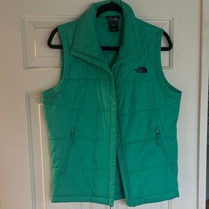 The North Face Women's green Quilted Vest